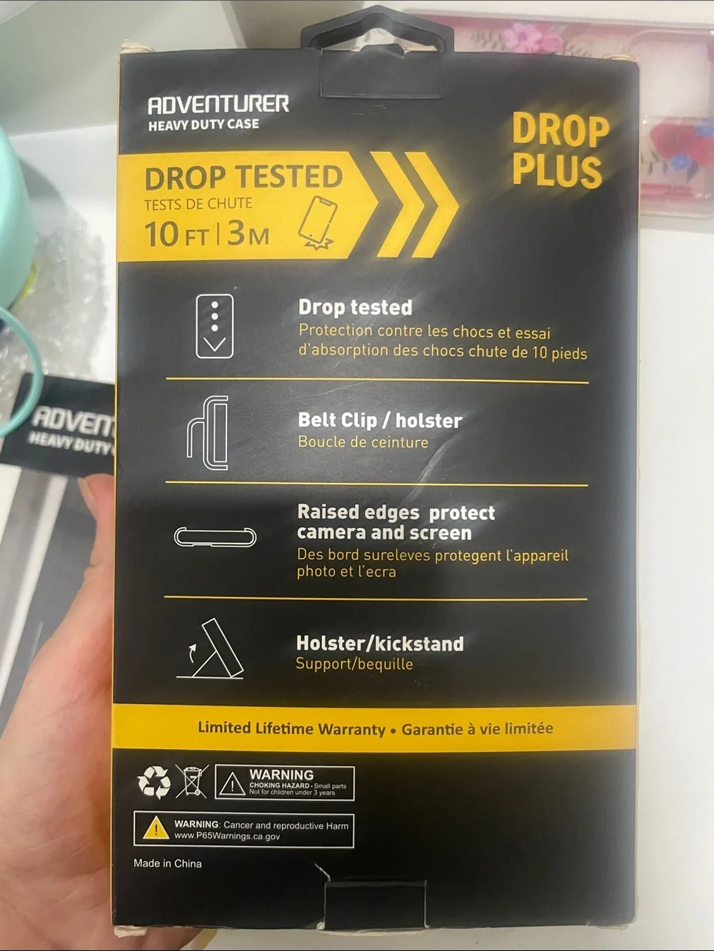 Drop Plus Heavy Duty Black Phone Case for N8